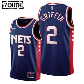 Camiseta Niños Brooklyn Nets Blake Griffin 2 Nike 2021-22 City Edition Throwback 90s Swingman